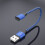 Cabo extensor USB-C fêmea para USB 2.0 macho, conversor extensor, adaptador de transferência de dados para celular e laptop. 6