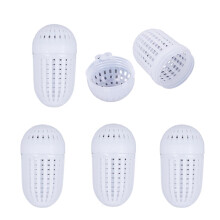 Conjunto de 5 Gaiolas para Iscas de Pesca, Alimentadores e Cestos para Iscas Artificiais, Balde Portátil para Iscas de Peixe.