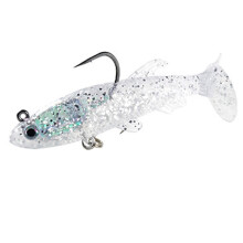 2 st mjuka beten med krok spinnbete 8,5 cm 13 g Fiske och sjunkfiske