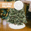 Goldener Weihnachtsbaumrock aus Stoff, 38 cm 3