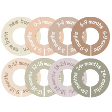 KALLORY 1Set Baby Clothes Size Dividers - Baby Closet Divider Clothes Organizer Nursery Decor Closet Markers for Kids from Newborn to 24 Month