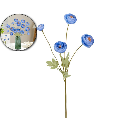 Buchet de ranunculus artificial 58cm – Culori vibrante