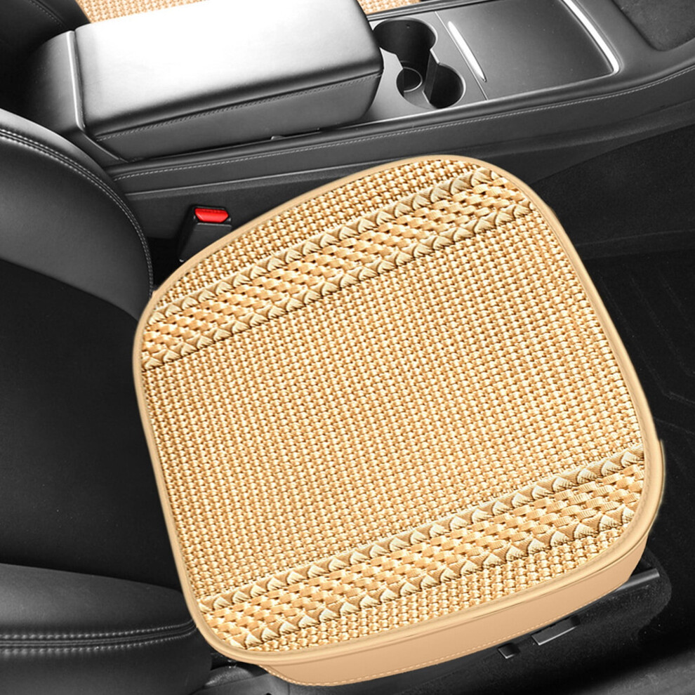 Breathable All-Season Car Seat Cushion With Mesh Fabric And Perforated Design For Comfort And Support 9418476594953