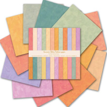 12x12 Scrapbook-Papierblock – 24 doppelseitige Wildlederstruktur