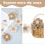 Boho Flower Curtain Tiebacks Beige Brown2Pack 4