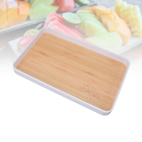Bandeja de plástico rectangular apilable de 30 x 19,5 cm 2