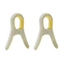 2-Pack Windproof Plastic Clothespins - Strong Hold Non-Slip Laundry Clips for Outdoor Drying, Heavy Duty Garment Pegs in Green
