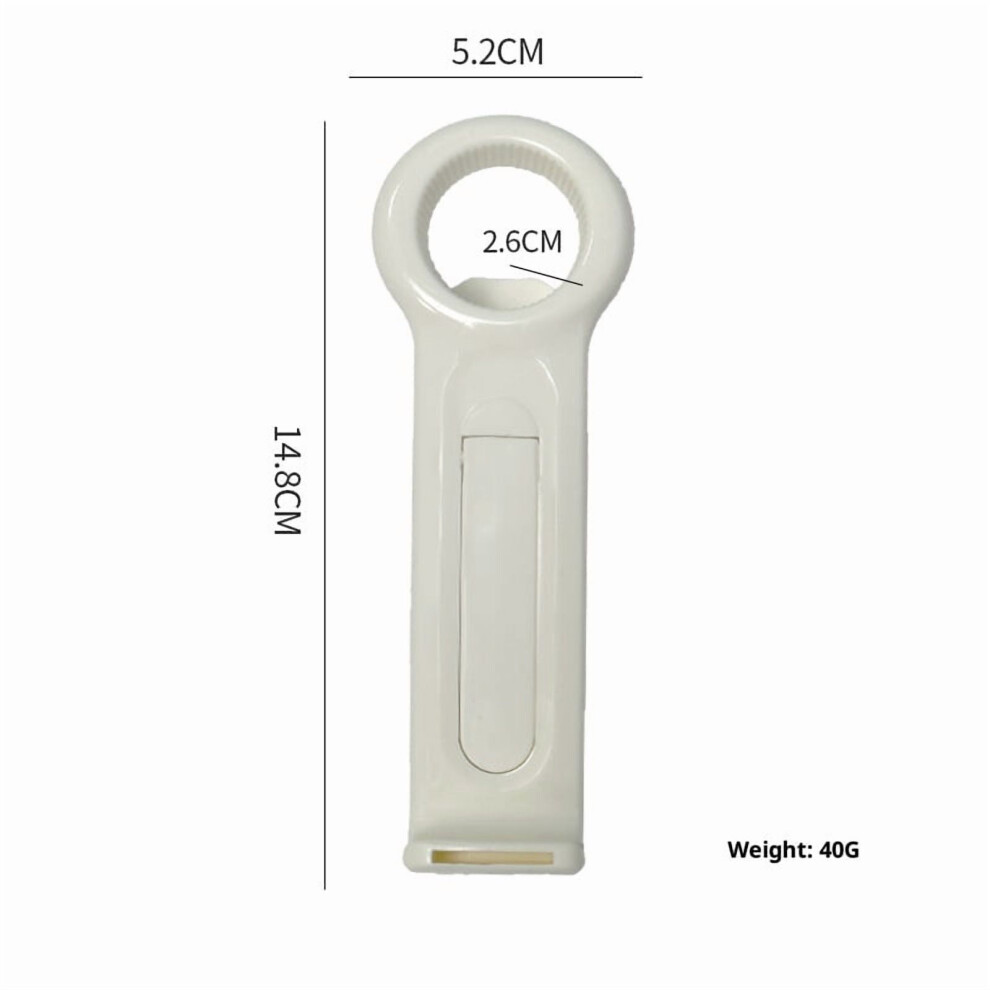 White 2Pcs Jar Openers For Seniors, Jar Lid Opener, Plastic Lid Opener,Key Can Opener Jar Opener Gripper