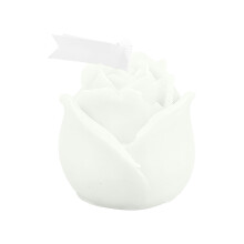 Vela de San Valentín con forma de rosa, blanca, 2026