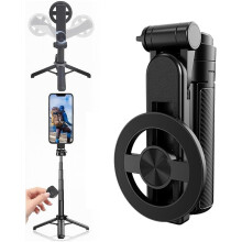 Magnetisk mini-selfiestang med 360 kulehode og fjernkontroll