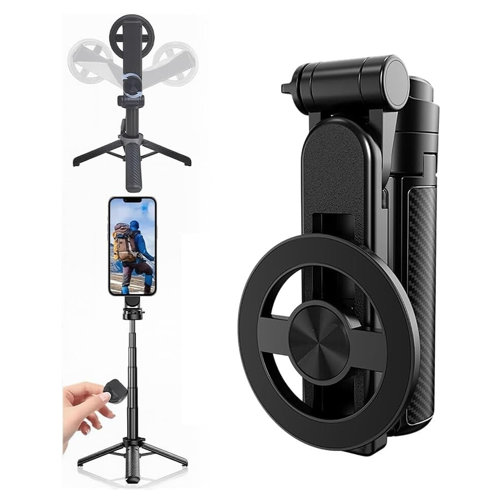 Magnetic Pocket Selfie Stick, 4-In-1 Mini Tripod With Wireless Remote Â Compatible With Iphone & Android 9418476595349