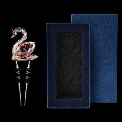 Πώμα κρασιού Crystal Swan με σιλικόνη