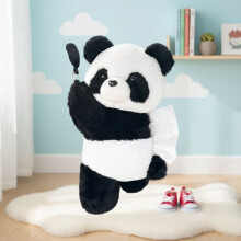 Pluche panda tissueboxhouder – geschikt voor standaard tissueboxen