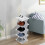 Shoe Rack Plastic Freestanding3-Tier White 4