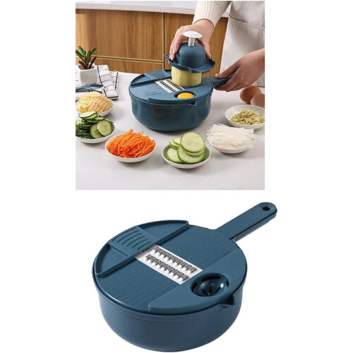 Bowl Type Manual Slicer Vegetable Cutter Multi-Functional Round Manually Cutter 2