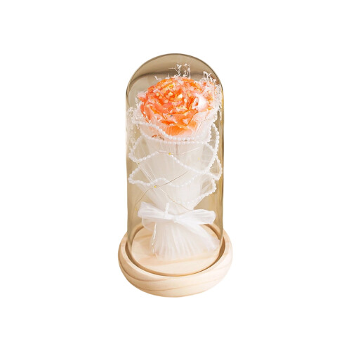 Rosa artificiale a LED per San Valentino con perline 8.5 1