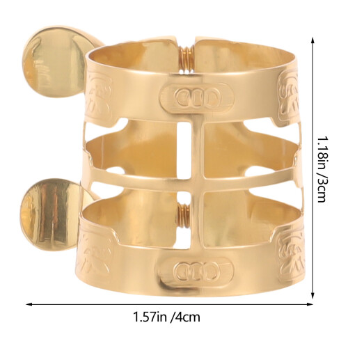 Coated Copper Golden Rectangular Saxophone for Alto Saxophone Enthusiasts and Students 1Pack 1