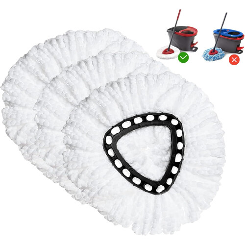 Spin Mop cserefejek, 3 db-os csomag, O-Cedar Triangle-höz