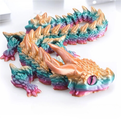 Statuetta di drago stampata in 3D – 30 cm e 38 cm, multiarticolata, 1 pezzo 2