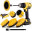 Scrub brushes for drill/screwdriver Yellow 8 parts 1