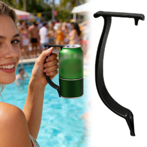 Reusable Can Holder for 12oz Cans – Comfortable Grip, Cold Drinks, Beach/Camping/Party – Under $10 1