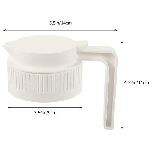 Capac de borcan Mason din plastic, alb, etanș, reutilizabil, 1 bucată 1