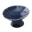 Ceramic Dessert Stand Footed Fruit Plate for Cupcakes Donuts Kitchen Counter Deep Blue 3