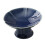 Ceramic Footed Dessert Plate Deep Blue 1 Pack 4