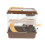 Gaiola para hamster cor café com roda e bebedouro. 4