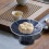Ceramic Dessert Stand Footed Fruit Plate for Cupcakes Donuts Kitchen Counter Deep Blue 7