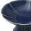 Ceramic Dessert Stand Footed Fruit Plate for Cupcakes Donuts Kitchen Counter Deep Blue 8