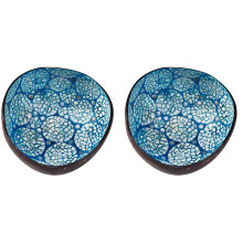 2X Coconut Bowls Natural Coconut Shell Storage Bowl Coconut Serving Bowls Candy Container Holder for Vegans Breakfast