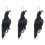 3X Realistic Hanging Dead Crow Decoy Lifesize Extra Large Black Feathered Crow 1