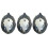 3X Triple Moon Goddess Wall Mirror Trinity Wall-Mounted Mirror with Five-Pointed Retro Hanging Mirror 1