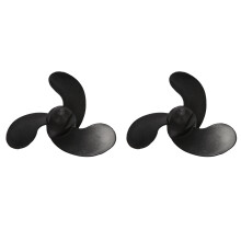 2X 3 Black Leaves Marine Outboard Propeller for Mercury// 3.5/2.5HP 47.05mm(Diameter) x 78.05mm(Pitch)