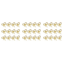 36 Stuks Eenvoudige Gouden Servetring Vlinder Vlinderdas Servet Gesp Hotel Restaurant Mond Doek Ring Metalen Servetring
