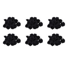 120 Pcs Black Rose Artificial Silk Flower Party Wedding House Office Garden Decor DIY