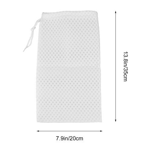 OULII Akvariumfilterpåse – Vit, 35x20x5cm, 2-pack 1