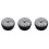 3pcs 7cm Waterproof Kitchen Bathroom Shower Clock Suction Cup Sucker Wall Black 1