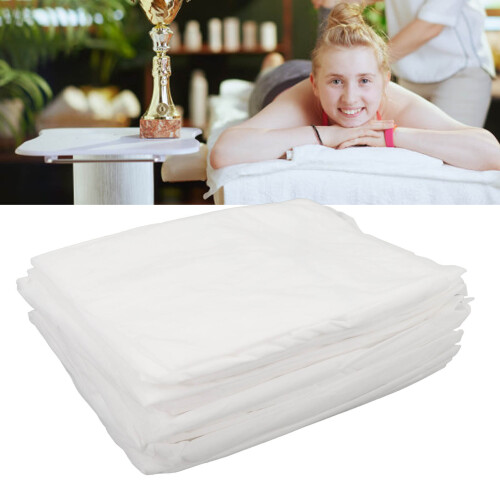10pcs Disposable Non Woven Massage Table Sheets Elastic Bed Covers for Standard Tables 2