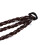 2 pezzi di extension per capelli a treccia marrone scuro HT Silk 8