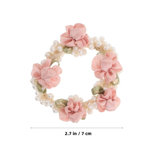 Elastici per capelli a forma di rosa, fermacoda (2 pezzi) 1