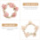 Elastici per capelli a forma di rosa, fermacoda (2 pezzi) 7