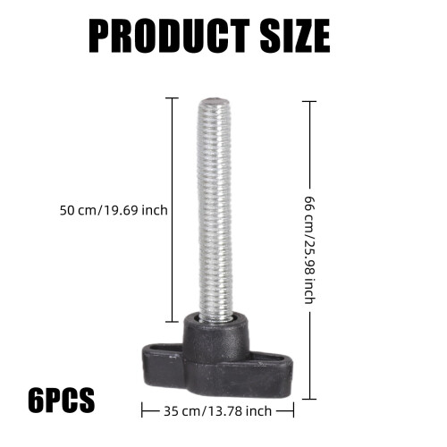 Șuruburi manuale din oțel carbon rezistent, pachet de 2 cu plastic 1