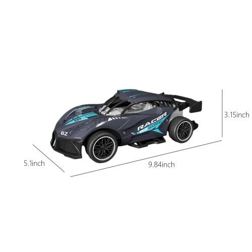 Αγωνιστικό αυτοκίνητο 2.4G RC με ελαστικά Drift, επαναφορτιζόμενο, ανθεκτικό σε 2