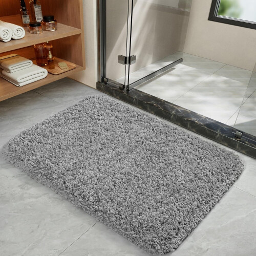 Tapis de bain LOCHAS, gris, 61 x 43 cm 1