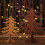 Mini Christmas Tree Decorative Light Brown Wood 1 Pack 5