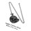 Black Retro Pocket Watch with Embossed Design and Sturdy 6