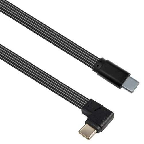 Εύκαμπτο επίπεδο καλώδιο FPC USB C, σχεδιασμός υπό γωνία 90 μοιρών, φόρτιση PD 45W, 1