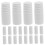 20Pcs White Plastic Extension Pole Adapter for Mop Broom Handle with Threaded End for Home Use 6